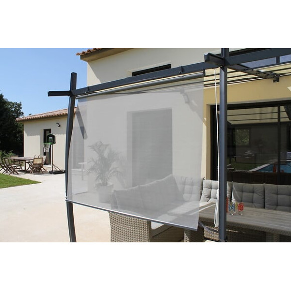 Rideau brise soleil - Gris - 160x120cm