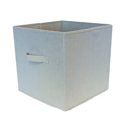 Panier de rangement Lake L.31 x l.31 x P.31cm lin beige.