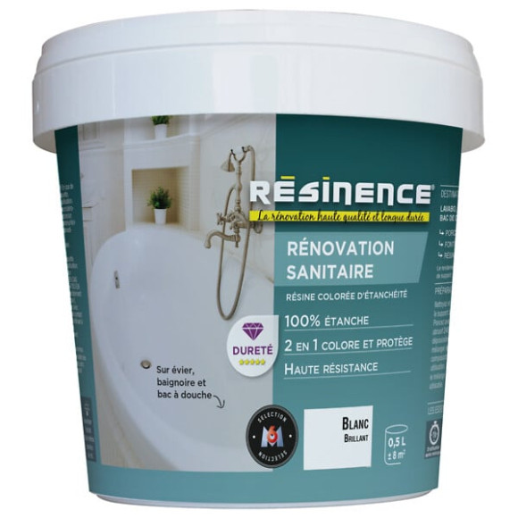 Resine d'étancheite Renovation Sanitaire - Blanc - 05L