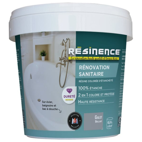 Resine d'étancheite Renovation Sanitaire - Galet - 05L