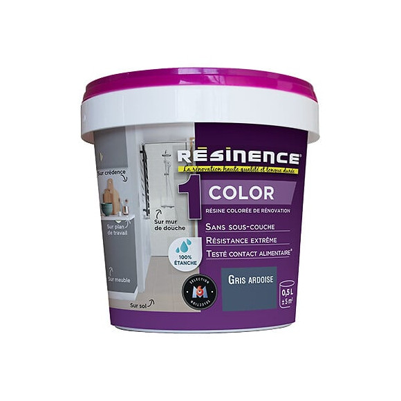 Résine de rénovation Color - Gris ardoise - 500ml