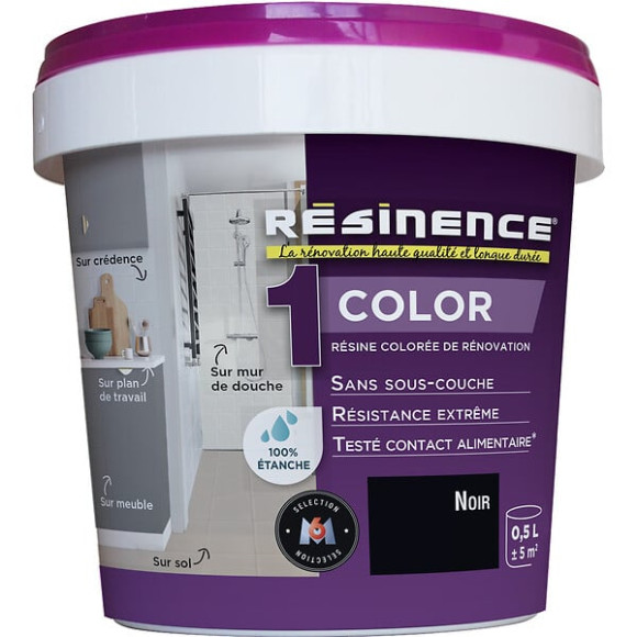 Résine de rénovation Color Noir 500ml