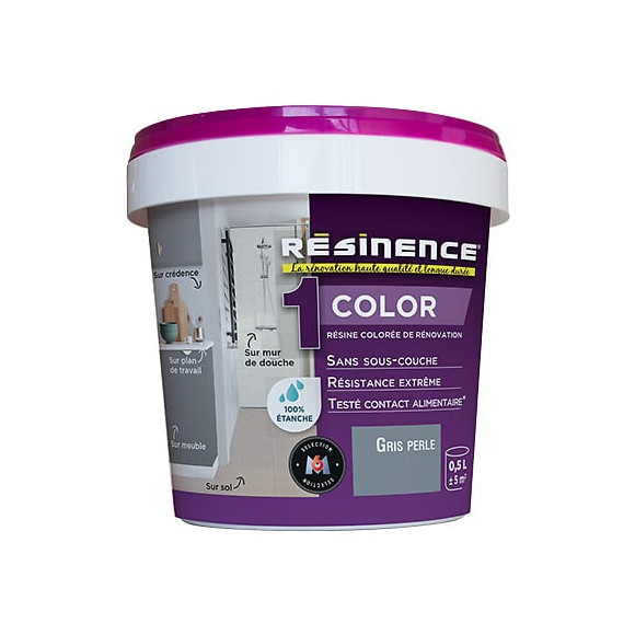 Résine de rénovation Color Gris perle 500ml