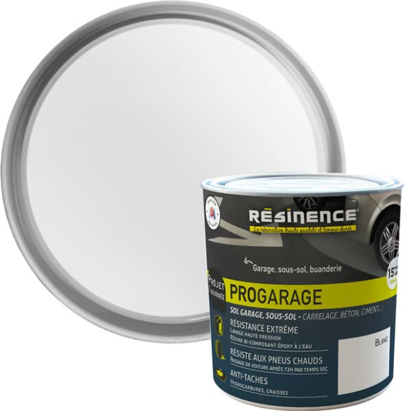 ProGarage résine sol blanc 300ml