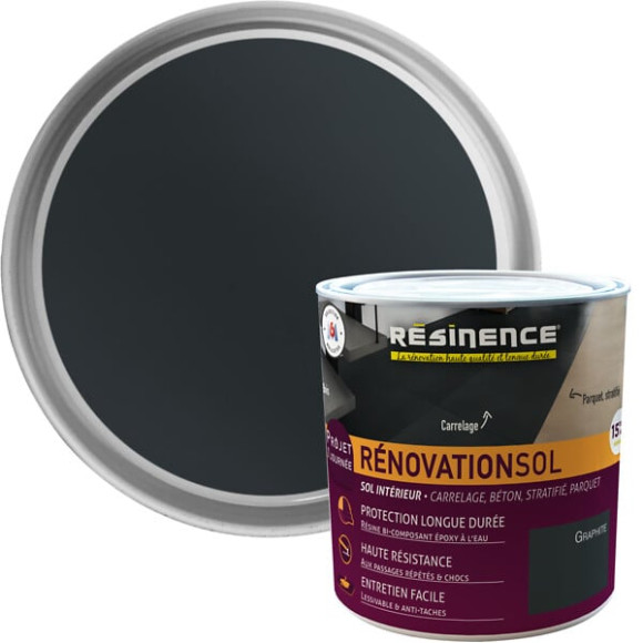 Rénovation Sol Résinence Graphite 300ml