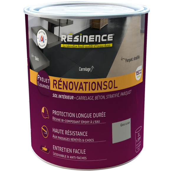 Resine Renovation Sol - Gris clair - 2L