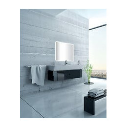 Miroir réversible salle de bain film anti-buée LED Renzo - 70x80cm