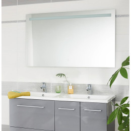 Miroir avec éclairage pour de salle de bain Portland - l120xH70cm