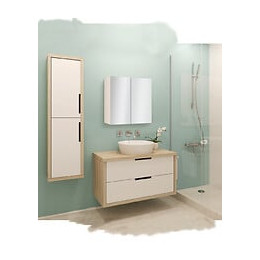 Armoire de toilette Tempi 60 - Blanc laqué