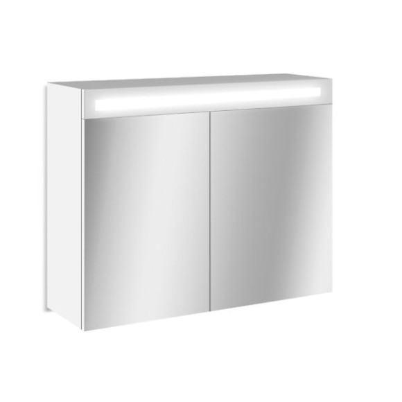 Armoire de salle de bain miroir LED Giulia 80 - 80x17x60cm