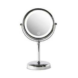 Miroir Cosmétique à  poser - Grossissant x5 - Chrome - D14cm