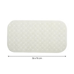 Tapis Fond de baignoire antidérapant Caoutchouc CLASS 36x76cm Blanc