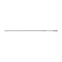 Barre de douche droite extensible L.70-120cm blanche