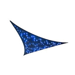 Voile ombrage Austral - Triangulaire - Bleu nuit - Avec LED - 36m