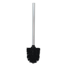 Brosse wc manche inox boule noire