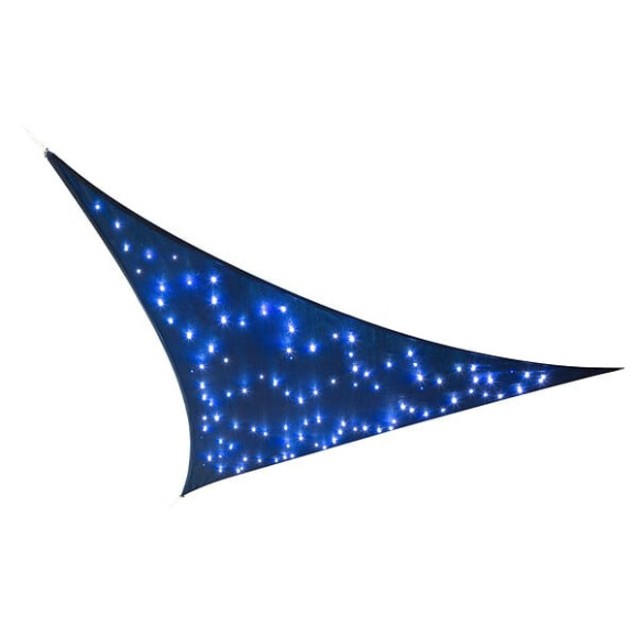 Voile ombrage Austral - Triangulaire - Bleu nuit - Avec LED - 36m