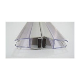 PAIRE DE JOINTS MAGNETIQUE 200CM DE LONG POUR VERRE 8mm