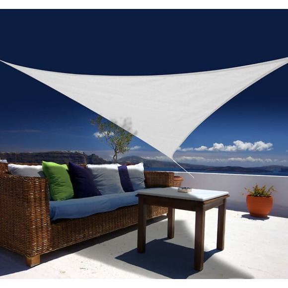 Voile ombrage Austral - Triangulaire - Blanc - 5m