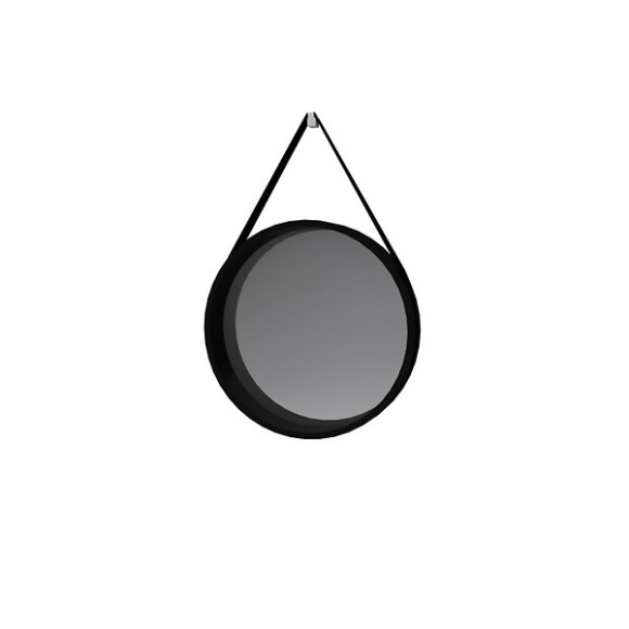 Miroir AURLANE Fjord Rond 50cm Coloris Noir