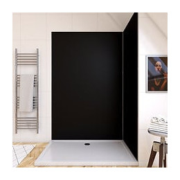 Panneau mural de douche AURLANE Colors Noir L.0.3xl.120xH.210cm