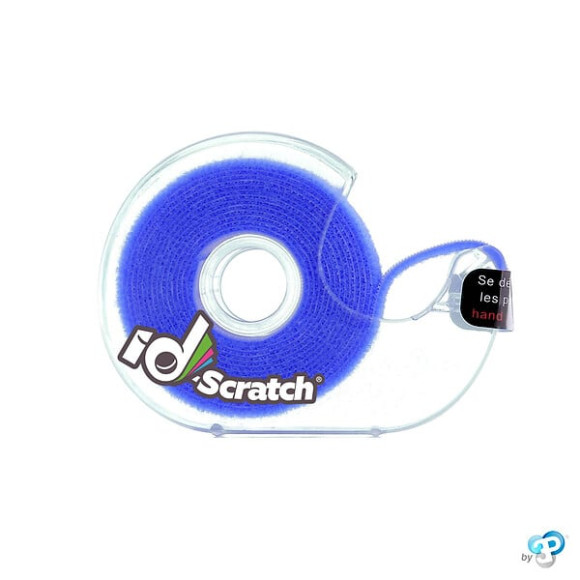 Bande scratch auto-agrippante ID-SCRATCH bleu 2 cm x 2 m