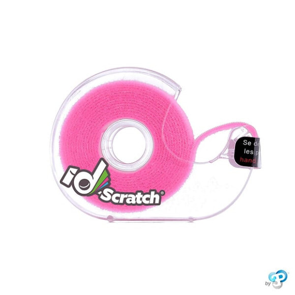 Bande scratch auto-agrippante ID-SCRATCH rose fluo 2 cm x 2 m