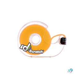 Bande scratch auto-agrippante ID-SCRATCH jaune 2 cm x 2 m