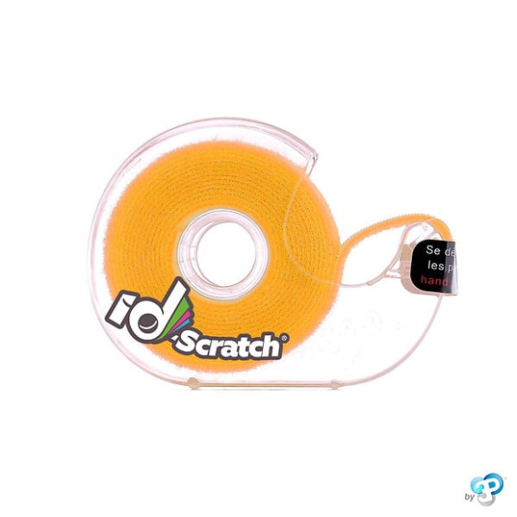 Bande scratch auto-agrippante ID-SCRATCH jaune 2 cm x 2 m