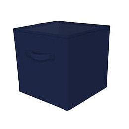 Panier de rangement cube intissé BOX&BEYOND bleu navy 31x31x31cm