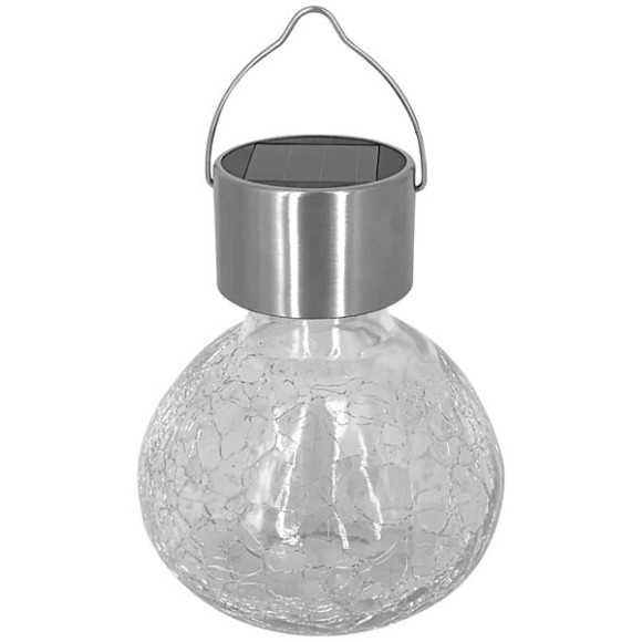 Lampion solaire inox