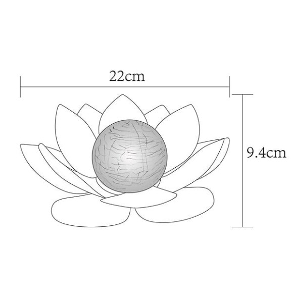 Nénuphar solaire 22cm