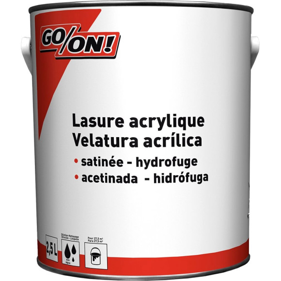 Lasure acrylique chêne moyen satin 2.5L