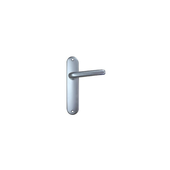 Ensemble poignées de porte aluminium argent 165mm Bdc