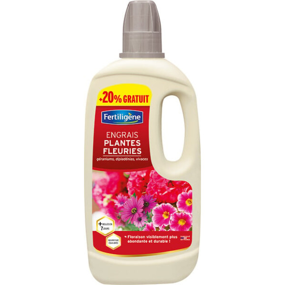 FERTILIGENE Engrais Liquide Plantes Fleuries 750 ml + 20%