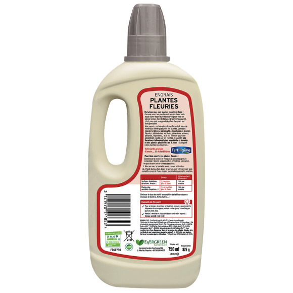 FERTILIGENE Engrais Liquide Plantes Fleuries 750 ml + 20%