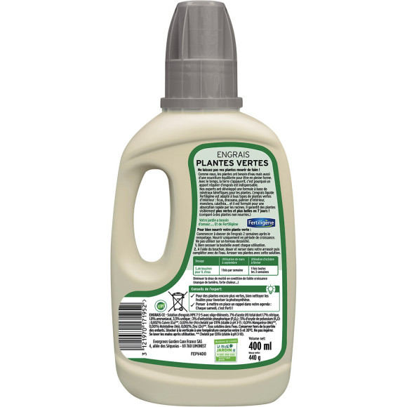 Engrais plantes vertes Fertiligène - 400 ml