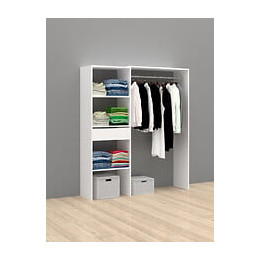 Amenagement de placard Harvey extensible  - Blanc - 180x100cm