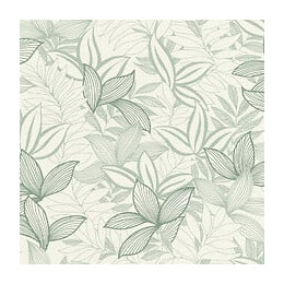 Vgi motif line leaves noir vert