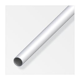 Tube rond 8mm aluminium anodisé argent 1m