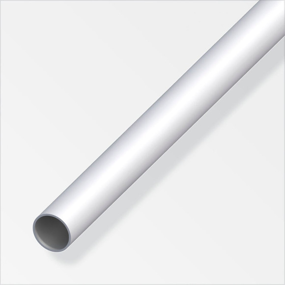 Tube rond 10mm aluminium anodisé argent 1m