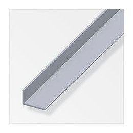 Cornière inégale aluminium anodisé argent 40x15mmx1m