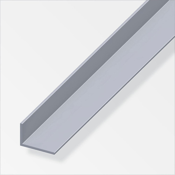 Cornière inégale aluminium anodisé argent 40x15mmx1m