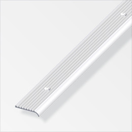 Profilé de marche arrondi 25x6mm aluminium rainure percée 1m