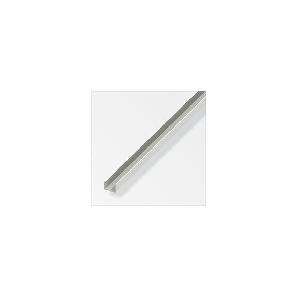 U 10x21mm intérieur utile 19mm PVC blanc 1m