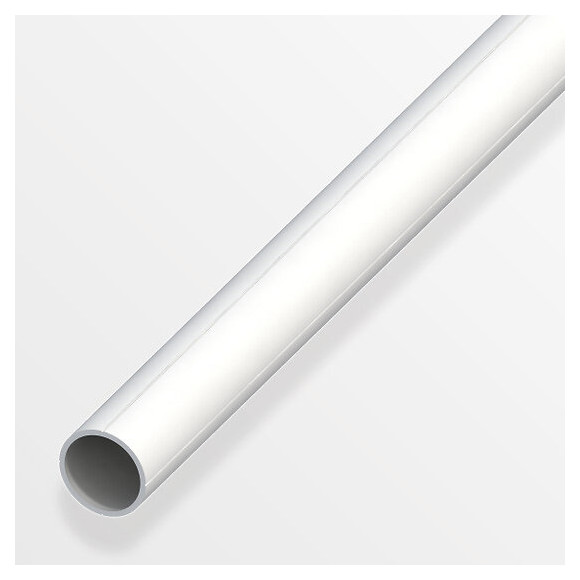 Tube rond 11.5mm PVC blanc 1m