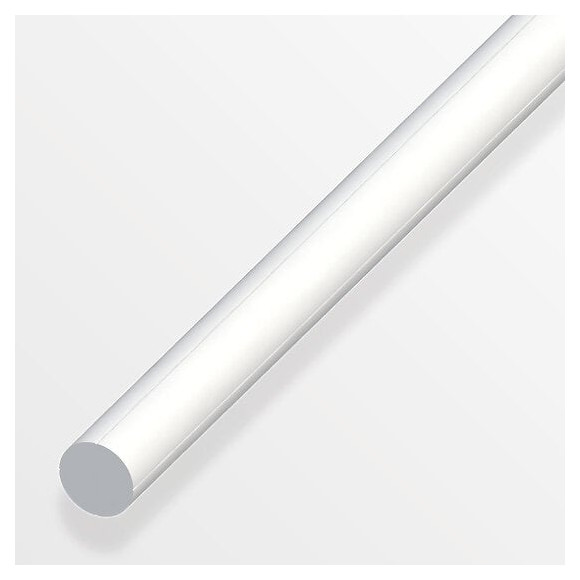 Rond plein PVC blanc diamètre 7.5mmx1m