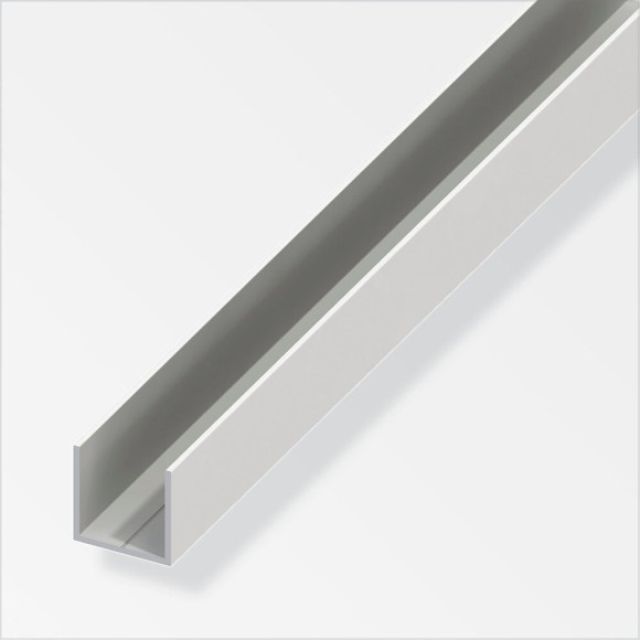 U Carré 7.5mm PVC blanc 1m