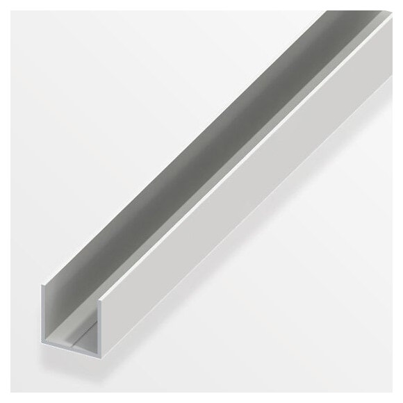 U Carré 7.5mm PVC blanc 1m