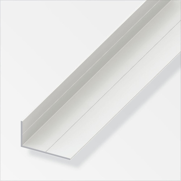 Cornière inégale PVC blanc 19.5x35.5mmx1m