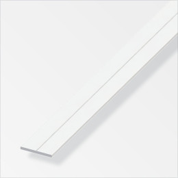 Plat 29.5mm PVC blanc 1m